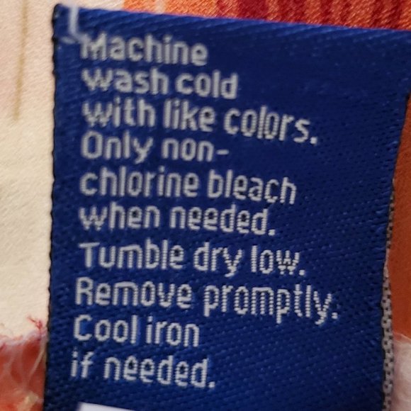 Apt 9 Orange White Maroon Olive Green Aqua V Striped Sleeveless Crop Top Sz L - Picture 14 of 15